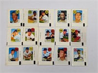 1969 Topps Decals Lot of 15 Diff Topps Decals