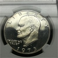 1973 S Eisenhower $1 PF66 ULTRA CAMEO NGC