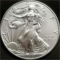 2021 1oz Silver Eagle Gem BU