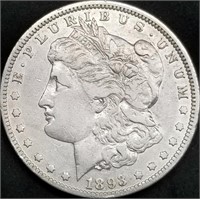 1893-O US Morgan Silver Dollar XF Semi-Key Date