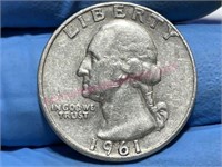 1961-D Washington Quarter (90% silver)