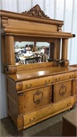 ANTIQUE OAK SIDEBOARD