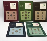 5 Coins Of All Nations Coin & Stamp Sets