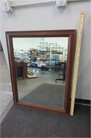 Wood framed mirror