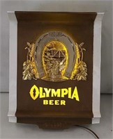 Olympia Beer Lighted Wall Hanging Plastic Works