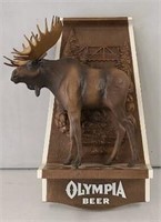 Olympia Beer Plastic Wall Hanging Moose