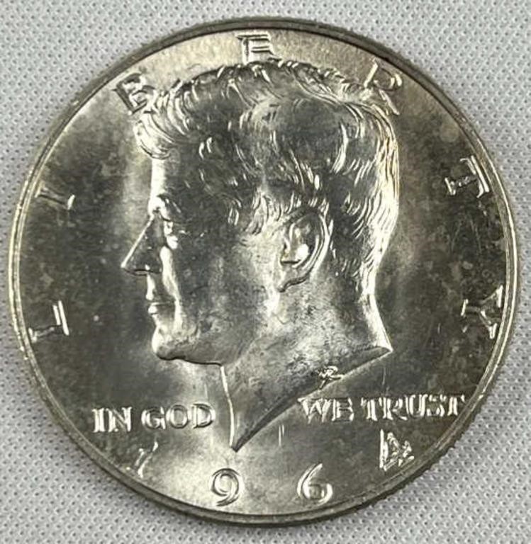 1964 JFK 90% Silver UNC/BU Kennedy Half