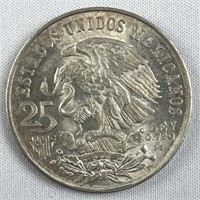 1968 Mexico Silver 25 Pesos Olympics