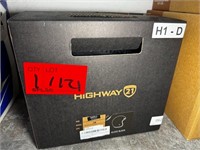 HIGHWAY21, SMALL  BLACK RETRO HELMET WP77-1200S