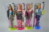 4pc Fashion Fever Barbie Dolls NIP