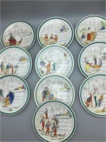 10 French plates