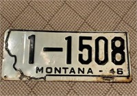 1946 Montana License Plate