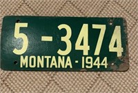 1944 Montana License Plate