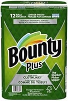 12-Pk Bounty Plus Paper Towels
