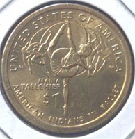 RARE 2023d Maria tallChief, us Sacagawea $1 coin