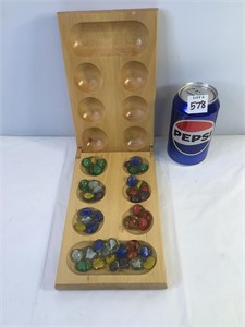 Mancala Game with Approx 47 Stones