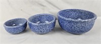 3pc Ceramic Mixing Bowl Set