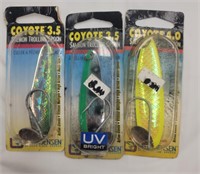 3 Coyote 3.5/Coyote 4.0 lures