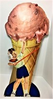 Boy with Ice Cream Cone Advertisement