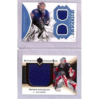 (3) Henrik Lundquist Game Used Jersey Cards