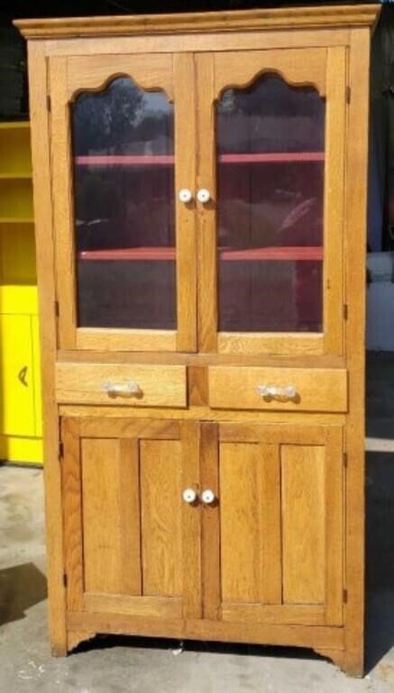 Oak Kitchen Cupboard 72inX36inX15in