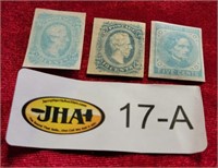 Confederate Stamps (2) 10 Cents,