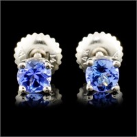 14K Gold 0.70ctw Tanzanite Earrings