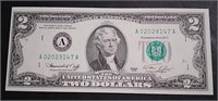 1976 US Unc. $2 Banknote