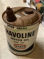 Vintage Havoline Motor Royal can - Texaco with