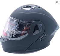 *Kaulify Motorcycle Casco Dual Visor Flip up Lrg
