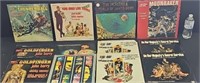 lot of vintage James Bond record albums