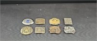 (8) assorted belt buckles