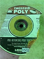 1/2” poly rope- unknown length