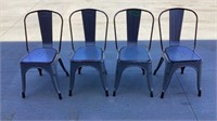 4 Metal Chairs