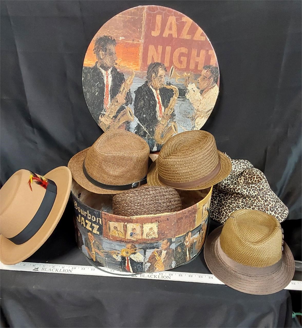 Hat Box with Assorted Hats