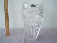 10" Vintage, New, Shannon, Heavy Crystal Vase