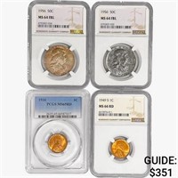 [4] 1934-1956 US Varied Coinage NGC,PCGS MS