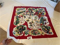 VINTAGE WISCONSIN LINEN TABLECLOTH