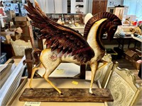 Metal Pegasus Statue/Artwork (living room)