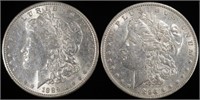 1889 & 1896 MORGAN DOLLARS AU/BU