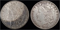 1884-O & 1896 MORGAN DOLLARS XF