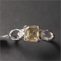 $10765 14K  Diamond (1.26Ct,Si2,Yellowish Green) D