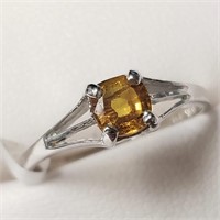 $1200 14K  Fancy Yellow Sapphire(0.6ct) Ring