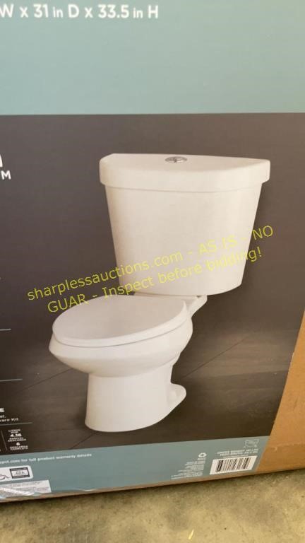 Elongated Toilet Seat, Toilet Tank & Hardware