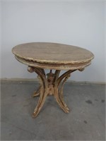 Vintage Accent Table with Distressed Finish