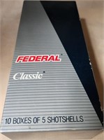 P - 10 BOXES FEDERAL CLASSIC SHOTSHELLS (B13)