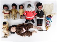 Vintage Native American & Inuit Style Dolls