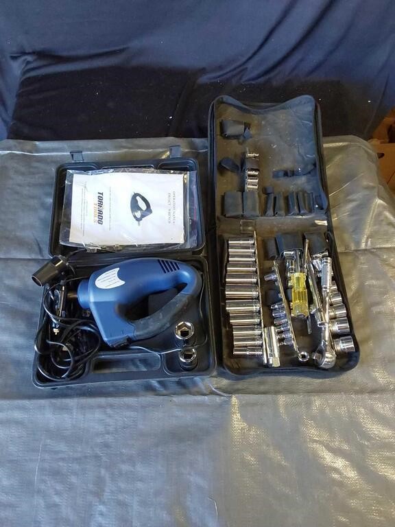 12 Volt Impact Wrench and Blackhawk Socket Set