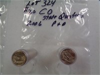 CO 2006 State Quarters P & D 2 $10 Rolls