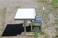 Child's work desk with chair